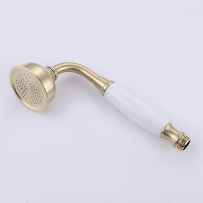 Single Handle Floor Mounted Bathtub Filler with Hand shower Brushed Gold AD7013BG