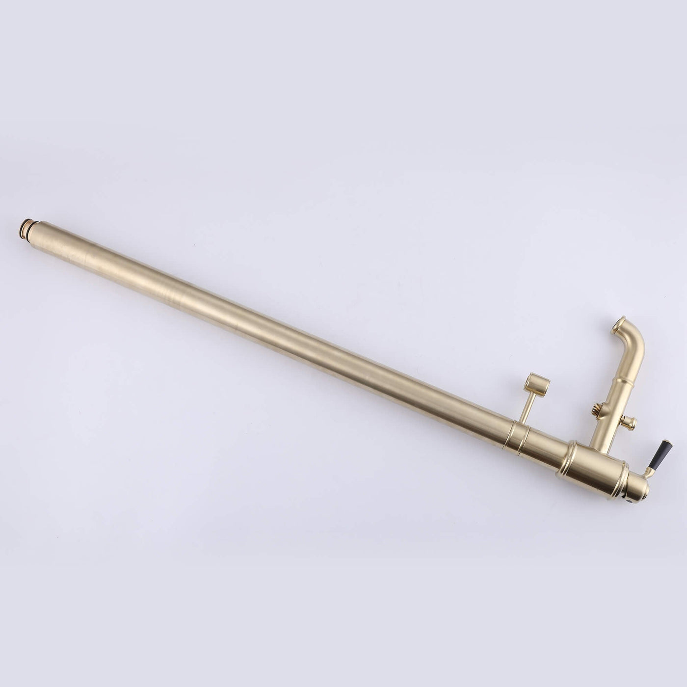 Single Handle Floor Mounted Bathtub Filler with Hand shower Brushed Gold AD7013BG