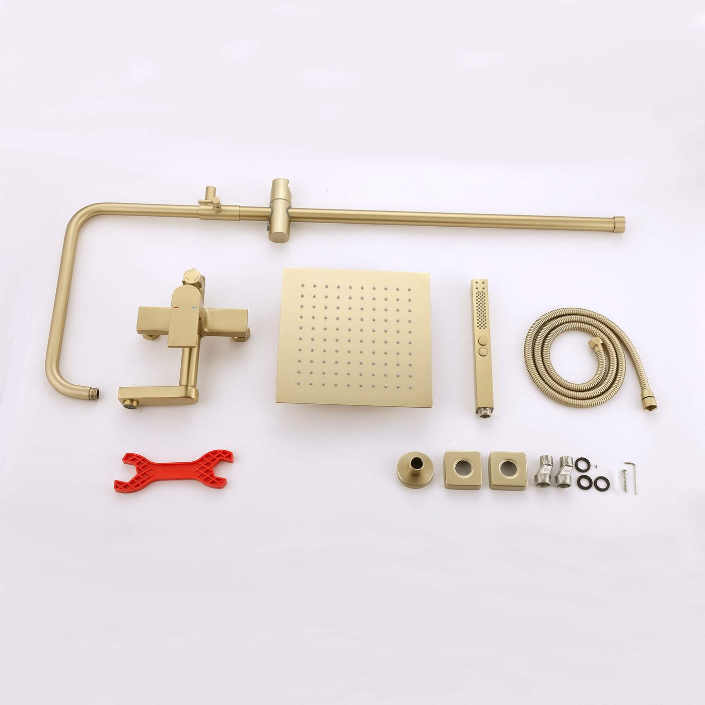 3-Function Shower System with Dual Mode Hand Shower (Jet+Spray) Brushed Gold HG6914BG