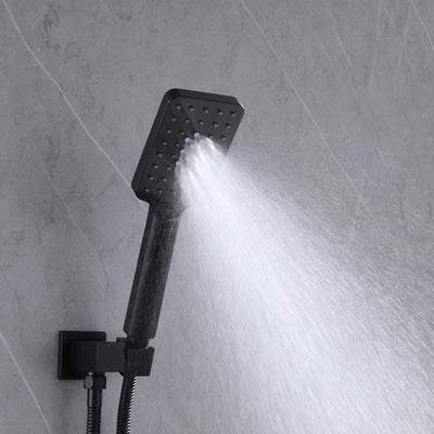 Shower System with Tub Spout 8 Inch Rain Shower Head with Handheld Spray