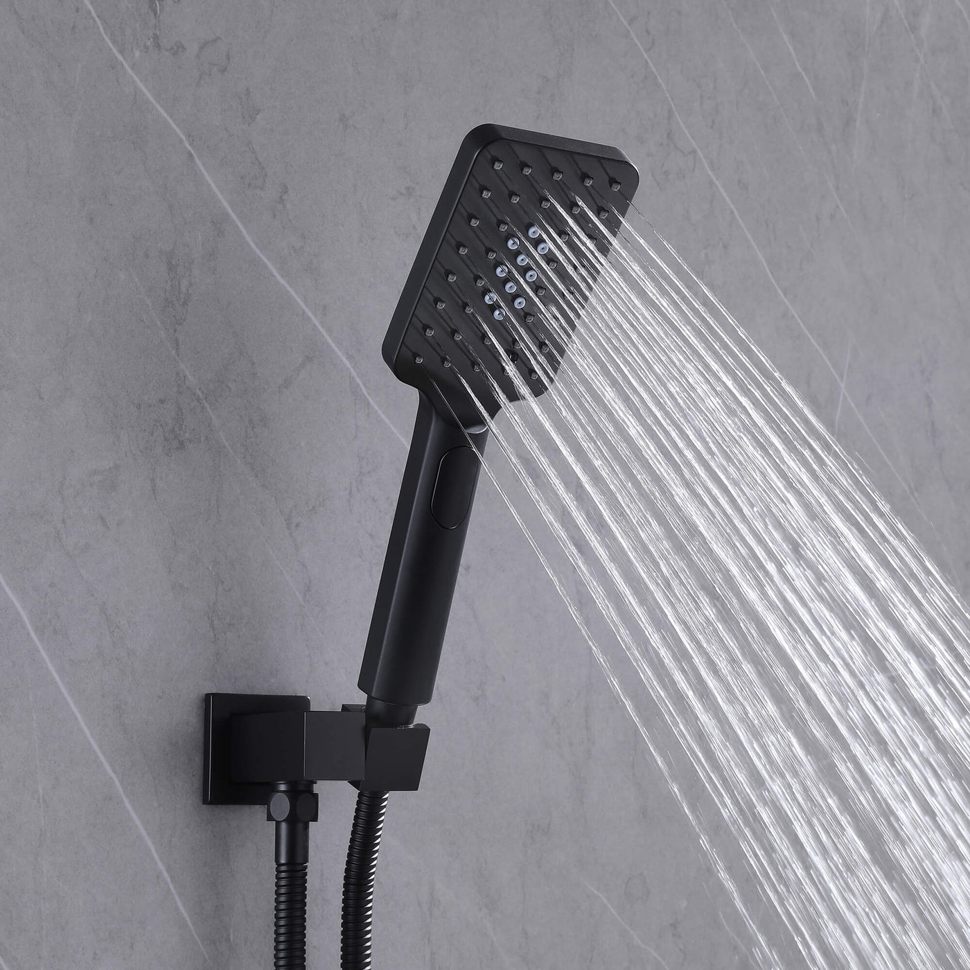 Shower System with Tub Spout 8 Inch Rain Shower Head with Handheld Spray